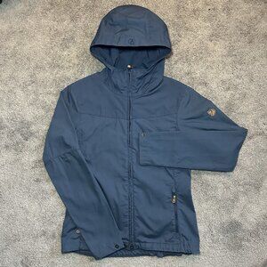 Fjallraven Stina Jacket Womens XS Blue G-1000 Hiking Lightweight Rain